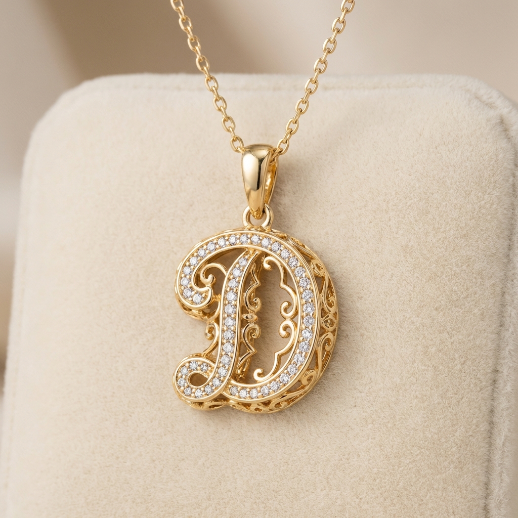 Luxury D Pendant